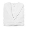 Accappatoio Con Cappuccio E Tasche In Spugna Mod. Joy Tinta Unita Bianco 57 ACCAPPATOIO JOY BIANCO 2