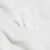 Accappatoio Con Cappuccio E Tasche In Spugna Mod. Joy Tinta Unita Bianco 61 ACCAPPATOIO JOY BIANCO DETT 4