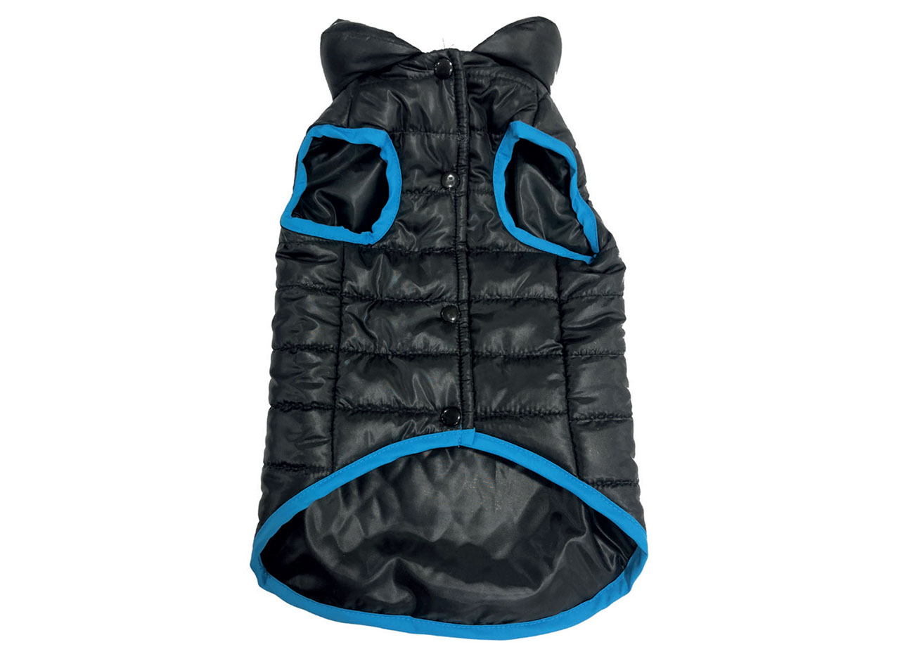 Cappottino Nero Invernale Vestito Imbottito Giacca Per Cani Jacket Varie Taglie 20 CAPPOTTINO JACKET 1