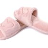 Ciabatte Pantofole Invernali In Morbida Ecopelliccia Modello Lovely Con Cuori 50 CIABATTE LOVELY ROSA