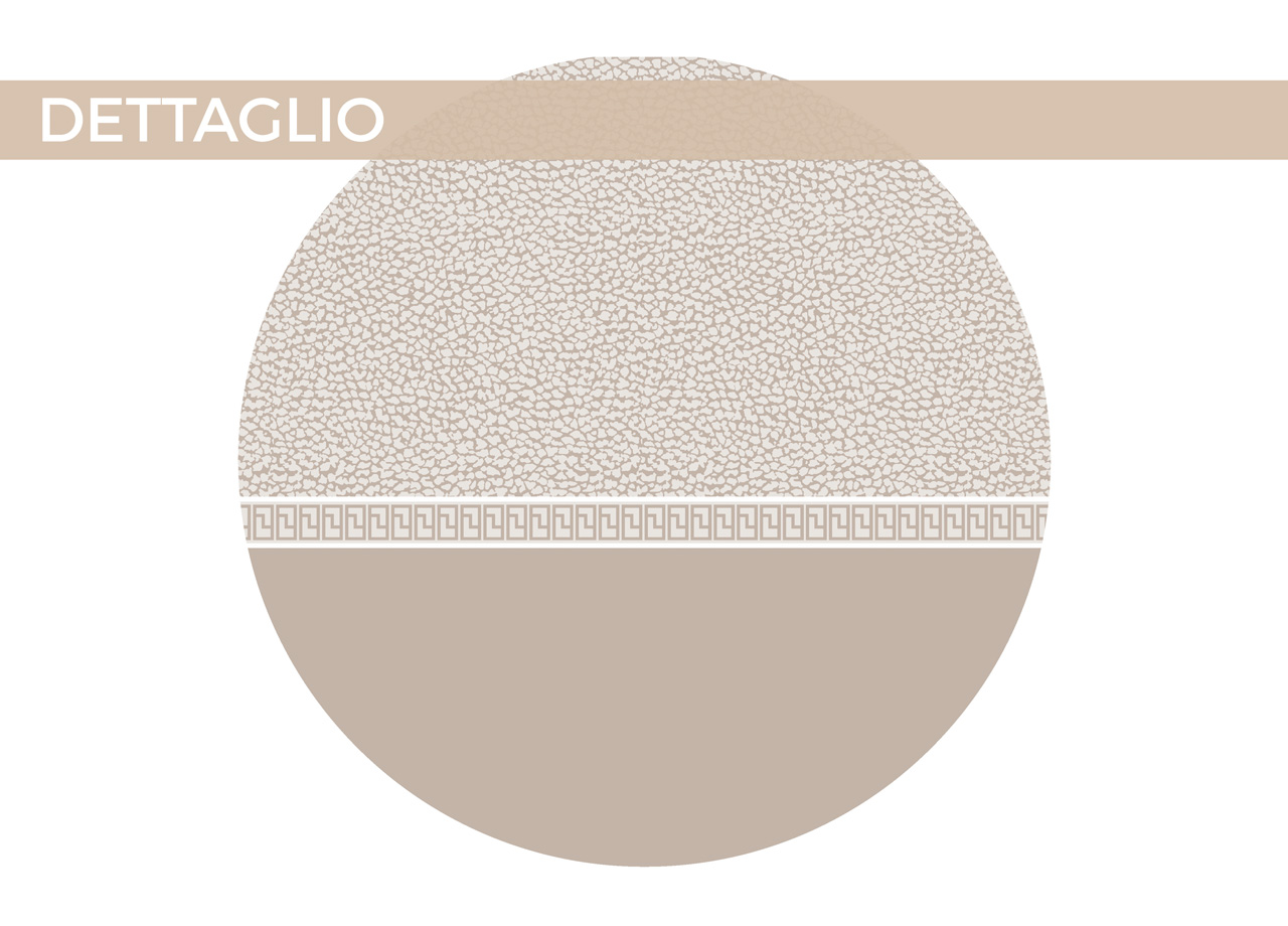 Completo Lenzuola In Morbida Flanella Made Italy Disegni Vari Modello C.N. 3 COMPLETO FLANELLA BORBONSTYLE BEIGE DET
