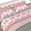 Completo Lenzuola In Morbida Flanella Made Italy Disegno Floreale Roseto C.N 46 COMPLETO LENZ ROSETO ROSA