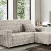 Copridivano Antimacchia Elasticizzato Divano Penisola Angolare Componibile Fantasy 3601 COPRIDIVANO PENISOLA FANTASY BEIGE