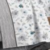 Completo Lenzuola Letto Flanella Calda 100% Cotone Disegno Fiori 8284 87 DETT 2 LENZ 8284 GRIGIO
