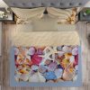 Parure Lenzuola Copriletto Stampa Digitale Cotone Made In Italy Conchiglie 7 DIGITALE GI CONCHIGLIE