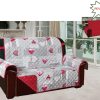 Copridivano E Copripoltrona Trapuntato Reversibile Modello Kino Colore Bordeaux 82 DIV 2P KINO BORDEAUX