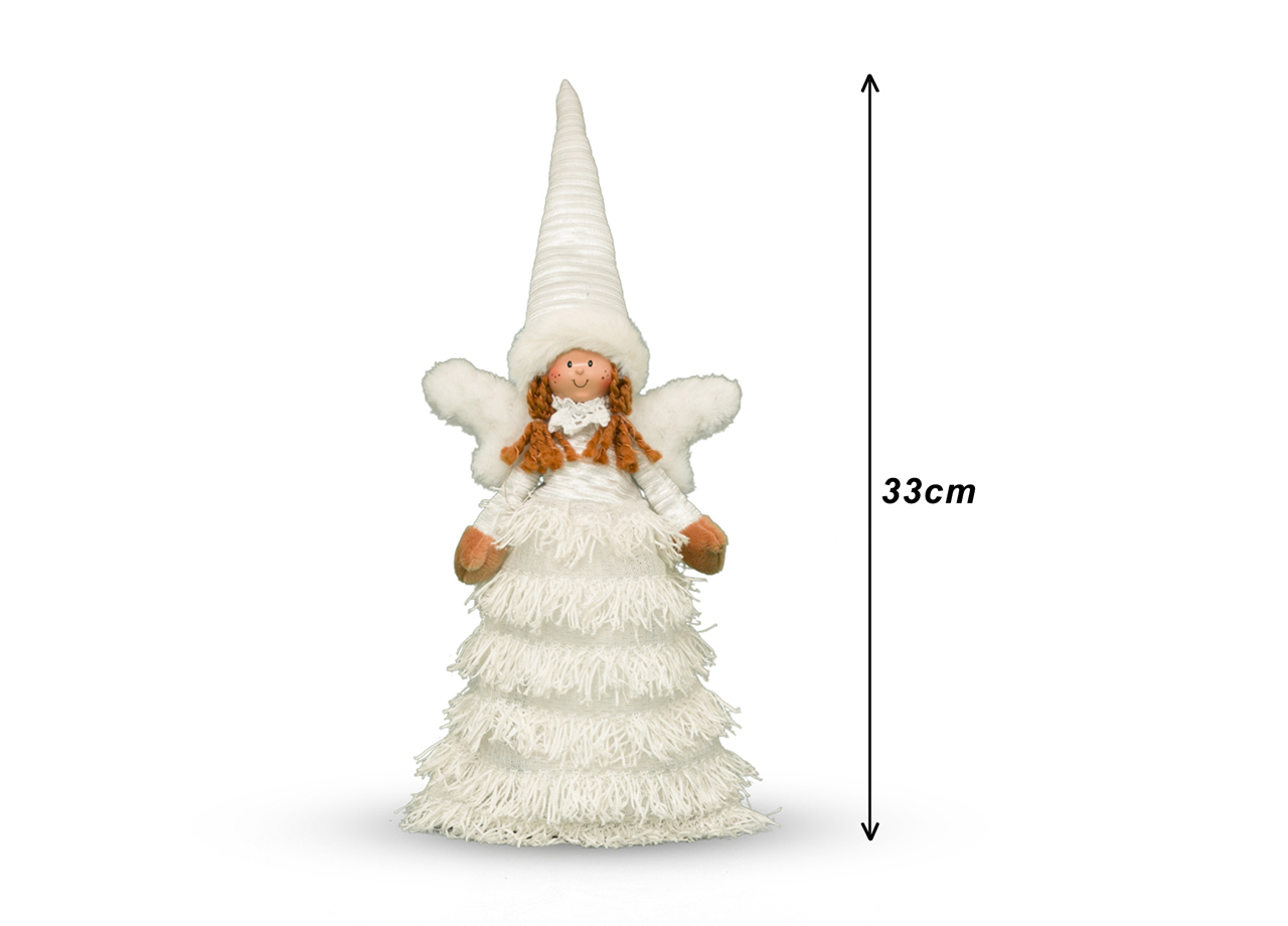 Fatina Angioletto Fermaporta Accessorio Decorativo Casa Natalizio 33 cm 4 FATINA 33 MISURE