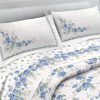 Completo Lenzuola In 100% Cotone Fantasia Cloe 3 LENZUOLA CLOE AZZURRO