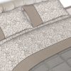 Completo Lenzuola In Morbida Flanella Made Italy Disegni Vari Modello C.N. 72 LENZ FLAN CRACK BEIGE