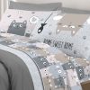 Completo Lenzuola Letto Pensieri Delicati 100% Cotone Disegno Happy Cat 293 LENZ HAPPY CATS GRIGIO