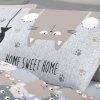 Completo Lenzuola Letto Pensieri Delicati 100% Cotone Disegno Happy Cat 295 LENZ HAPPY CATS GRIGIO DETT2