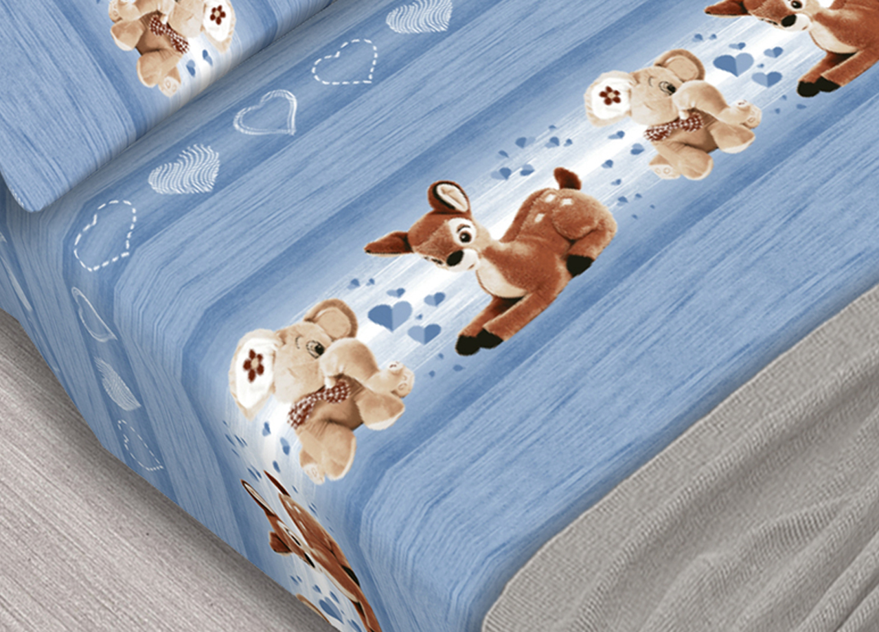 LENZ PELUCHES AZZURRO DETTAGLIO