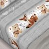 Completo Lenzuola In 100% Cotone Dis. Peluches Colore Grigio C.N. 22 LENZ PELUCHES GRIGIO DETTAGLIO