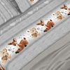 Completo Lenzuola In 100% Cotone Dis. Peluches Colore Grigio C.N. 24 LENZ PELUCHES GRIGIO DETTAGLIO 3