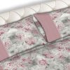 Completo Lenzuola Letto Matrimoniale 100% Cotone Made Italy Dis. Sonia CN 48 LENZ SONIA ROSA DETT