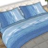 Completo Lenzuola Letto Matrimoniale 100% Cotone Made Italy Dis. Swing CN 29 LENZ SWING AZZURRO