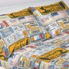 Completo Lenzuola In 100% Cotone Fantasia Vintage 30 LENZ VINTAGE