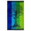 Telo Mare Jacquard Spugna Asciugamano Spiaggia Disegno Life Tree 77 LIFE TREE VERDE