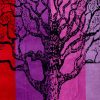 Telo Mare Jacquard Spugna Asciugamano Spiaggia Disegno Life Tree 86 LIFE TREE VIOLA DETT