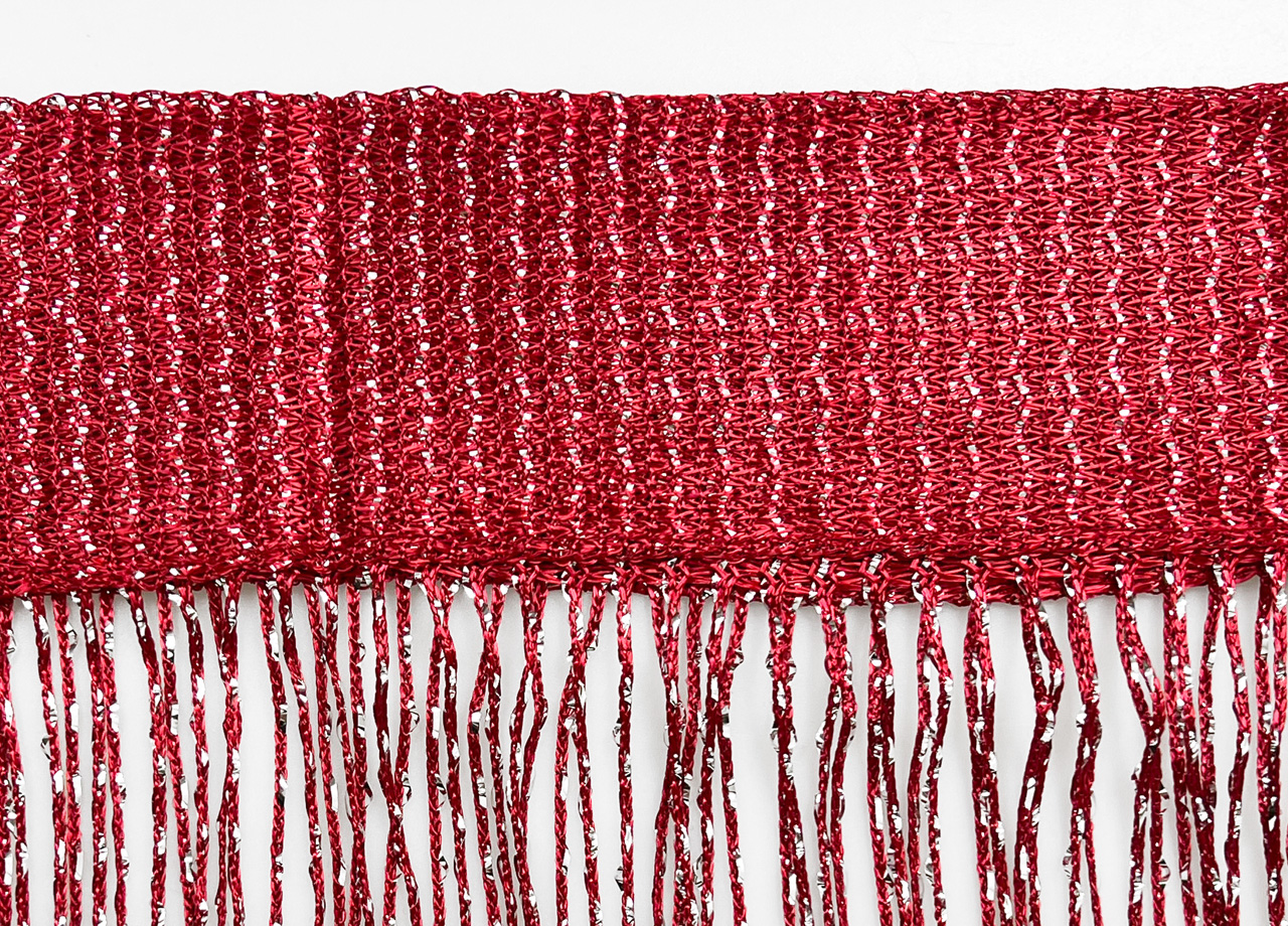 MULTISTRING SILVER BORDEAUX FASCIA