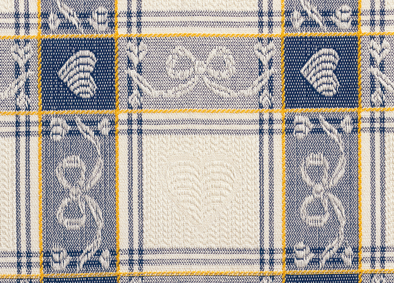 Tovaglia Salotto/Cucina Jacquard Modello Dama Made In Italy 396 P11 DET DAMA BLU