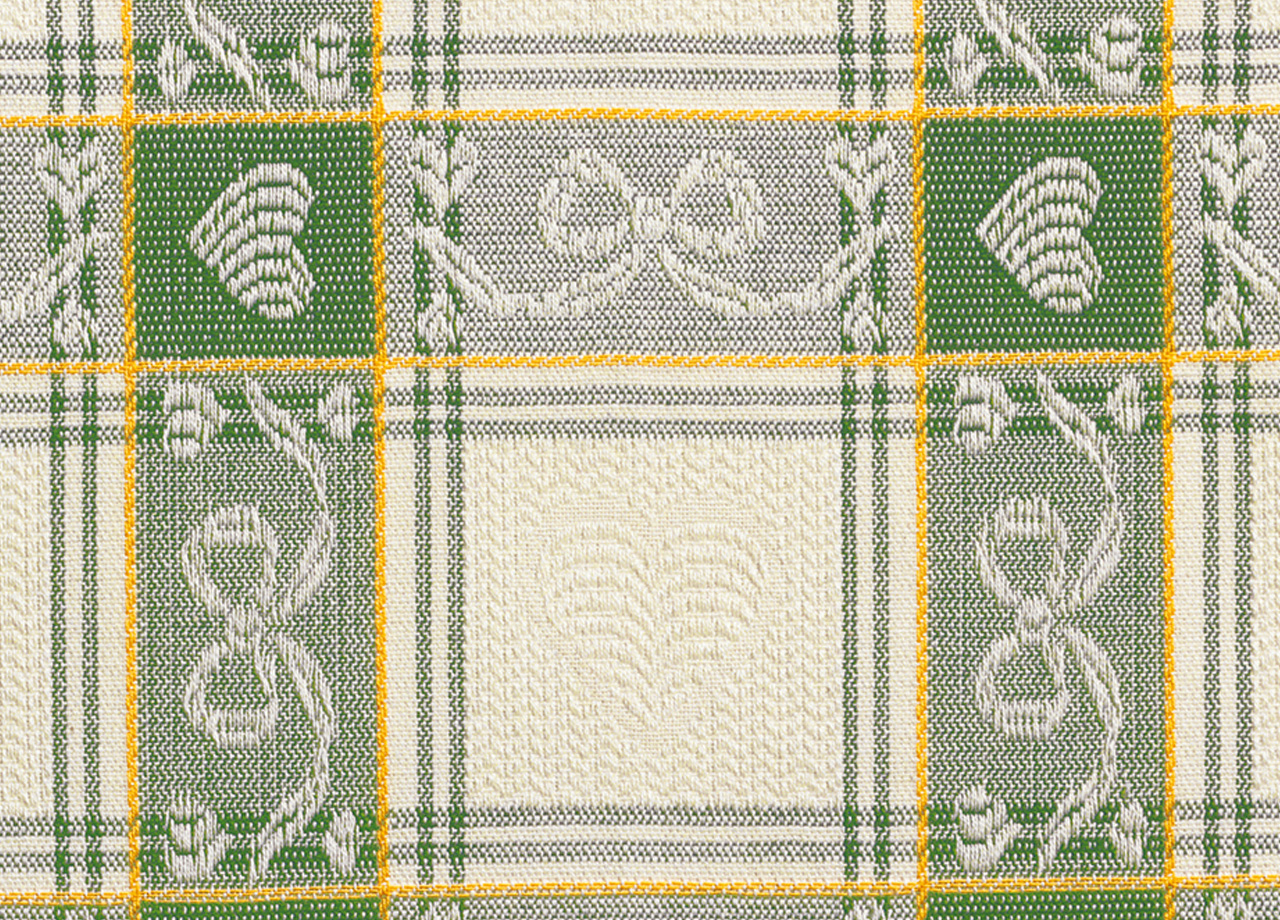 Tovaglia Salotto/Cucina Jacquard Modello Dama Made In Italy 399 P11 DET DAMA VERDE