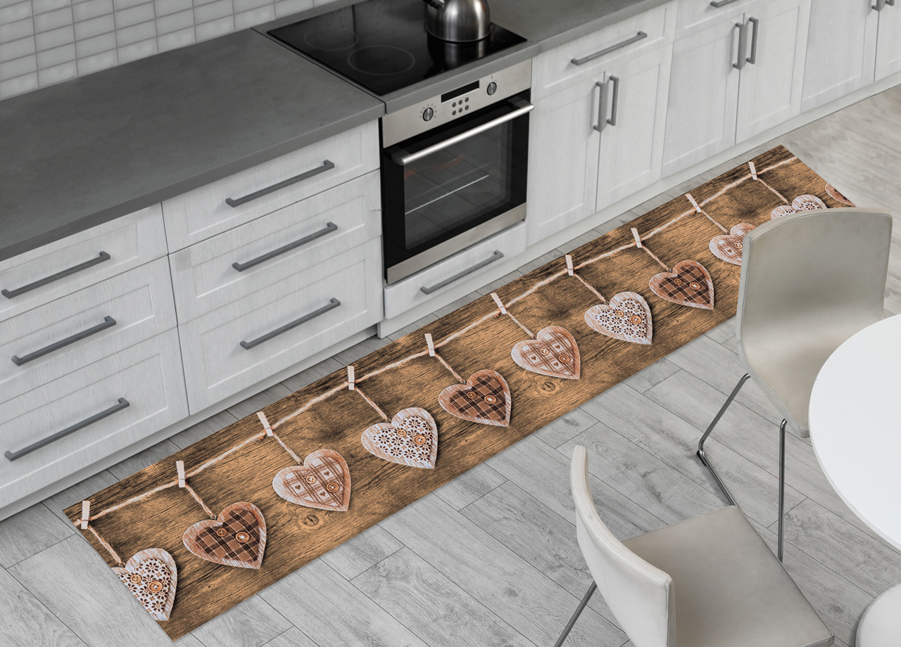 PASSATOIA CUORI LEGNO APPESI MARRONE AMBIENT