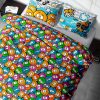 Sacco Copripiumino In 100% Cotone Made Italy Disegno Emoji 43 PCOP EMOJI
