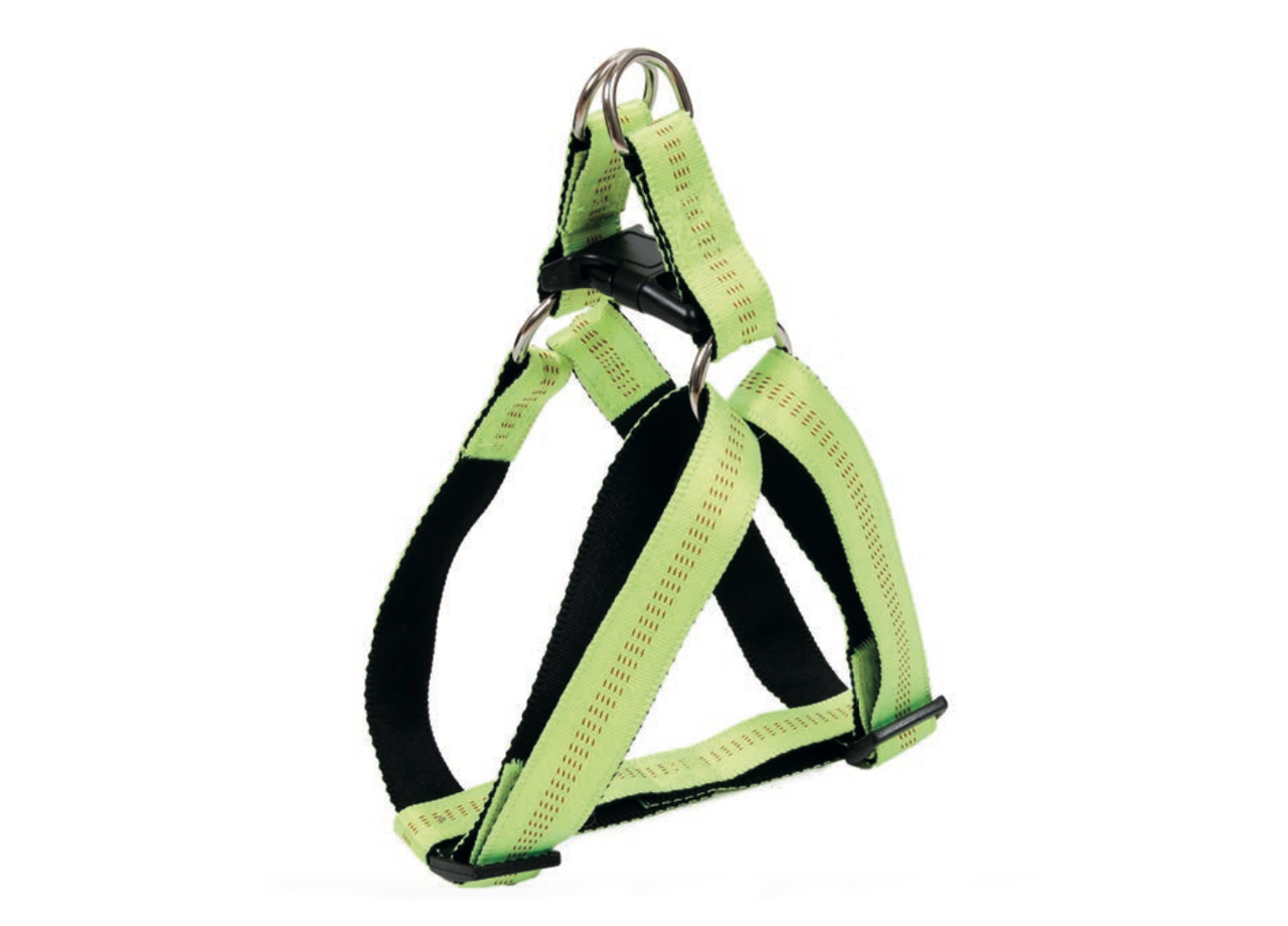 Pettorina Per Cani Regolabile E Resistente Modello Color Doggy 185 PETTORINA VERDE