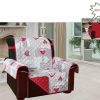 Copridivano E Copripoltrona Trapuntato Reversibile Modello Kino Colore Bordeaux 80 POLTR KINO BORDEAUX