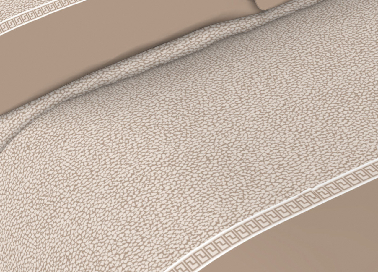 Completo Lenzuola In 100% Cotone Fantasia Borbon 21 SET LENZUOLA BORBON BEIGE DETT