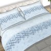 Completo Lenzuola 100% Cotone Made Italy Fantasia Cell C.N. 65 SET LENZUOLA CELL AZZURRO