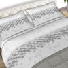 Completo Lenzuola 100% Cotone Made Italy Fantasia Cell C.N. 70 SET LENZUOLA CELL GRIGIO