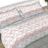 Completo Lenzuola 100% Cotone Made Italy Fantasia Nest C.N. 52 SET LENZUOLA NEST GRIGIO