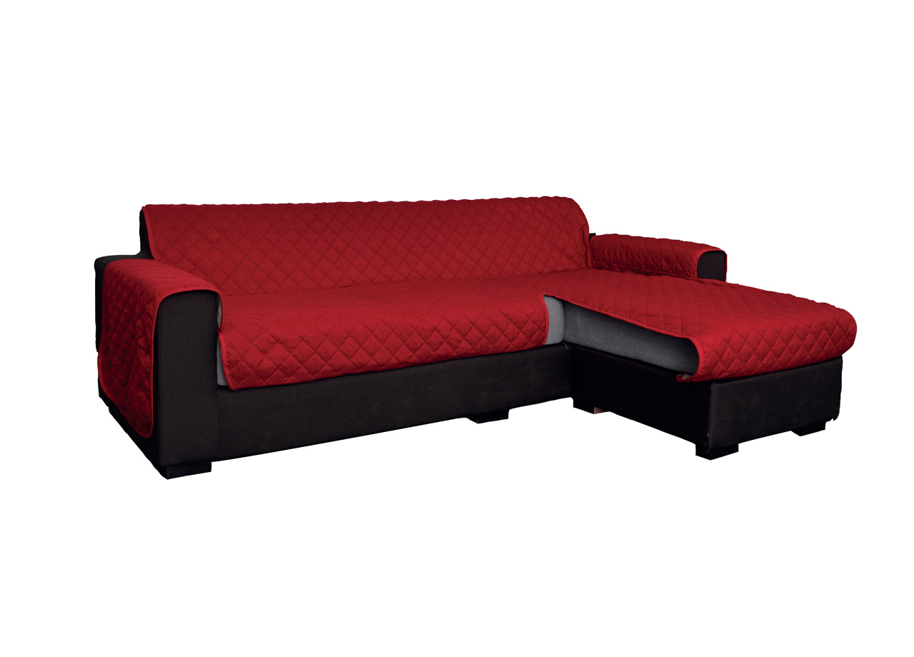 Copridivano Con Penisola Antimacchia Trapuntato Modello Star Colore Bordeaux 50 STAR BORDEAUX
