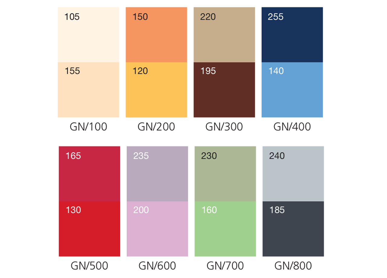 TABELLA COLORI GENIUS NATURAL