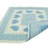 Tappeto Bagno Doccia Spugna Tappetino Assorbente Cotone Pelo Corto Mod. Love O.B 118 TAP LOVE AZZURRO RETRO