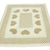 Tappeto Bagno Doccia Spugna Tappetino Assorbente Cotone Pelo Corto Mod. Love O.B 125 TAP LOVE BEIGE