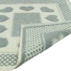 Tappeto Bagno Doccia Spugna Tappetino Assorbente Cotone Pelo Corto Mod. Love O.B 142 TAP LOVE GRIGIO RETRO DETT