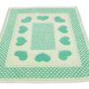 Tappeto Bagno Doccia Spugna Tappetino Assorbente Cotone Pelo Corto Mod. Love O.B 146 TAP LOVE VERDE ACQUA