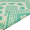 Tappeto Bagno Doccia Spugna Tappetino Assorbente Cotone Pelo Corto Mod. Love O.B 149 TAP LOVE VERDE ACQUA RETRO DETT