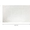 Tappeto Bagno Doccia Spugna Tinta Unita Torino Tappetino Super Assorbente In Cotone Pelo Corto Con Greca 7307 TAP TORINOO BIANCO MISURE45X60