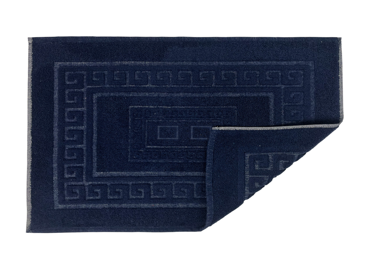 Tappeto Da Bagno Disegno Torino Colore Blu Notte 122 TAP TORINOO BLU DETT