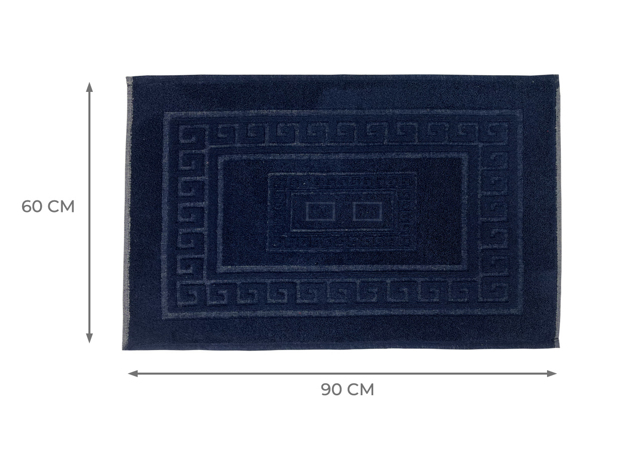 Tappeto Da Bagno Disegno Torino Colore Blu Notte 130 TAP TORINOO BLU MISURE60X90