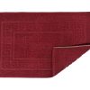 Tappeto Bagno Doccia Spugna Tinta Unita Torino Tappetino Super Assorbente In Cotone Pelo Corto Con Greca 7325 TAP TORINOO BORDEAUX DETT