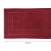 Tappeto Bagno Doccia Spugna Tinta Unita Torino Tappetino Super Assorbente In Cotone Pelo Corto Con Greca 7330 TAP TORINOO BORDEAUX MISURE60X90