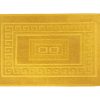 Tappeto Bagno Doccia Spugna Tinta Unita Torino Tappetino Super Assorbente In Cotone Pelo Corto Con Greca 7374 TAP TORINOO GIALLO