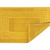 Tappeto Bagno Doccia Spugna Tinta Unita Torino Tappetino Super Assorbente In Cotone Pelo Corto Con Greca 7375 TAP TORINOO GIALLO DETT