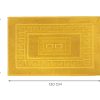 Tappeto Bagno Doccia Spugna Tinta Unita Torino Tappetino Super Assorbente In Cotone Pelo Corto Con Greca 7381 TAP TORINOO GIALLO MISURE60X120