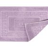 Tappeto Bagno Doccia Spugna Tinta Unita Torino Tappetino Super Assorbente In Cotone Pelo Corto Con Greca 7345 TAP TORINOO LILLA DETT